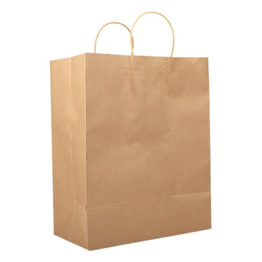 10x5x13 Kraft Paper Bag - Twisted Handle 250ct