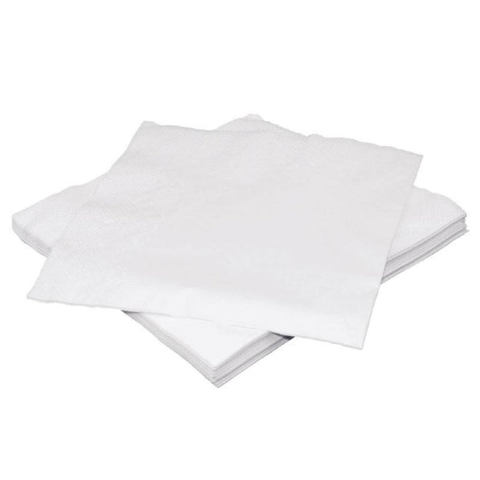 1 Ply Lunch Napkins 1/4 Fold White 12 x 500