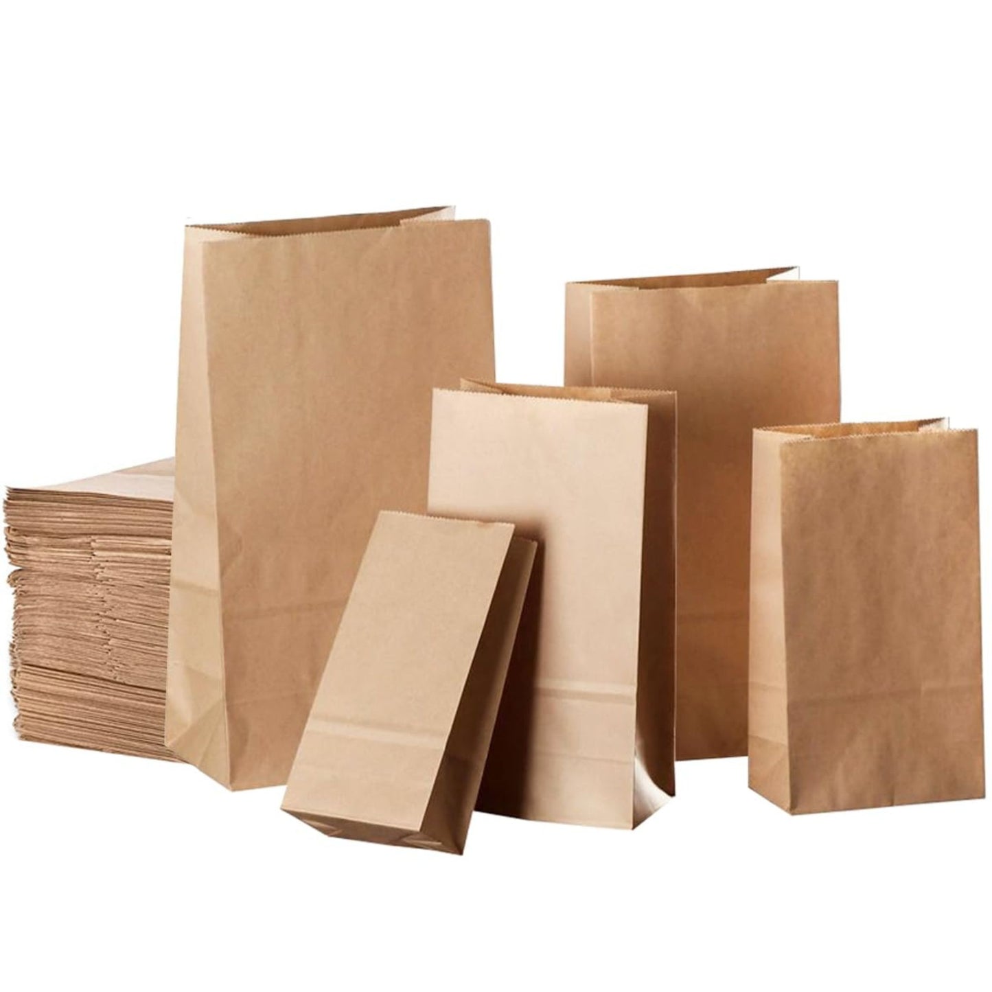 Paper Bags - Brown:500 pcs, Brown # 6