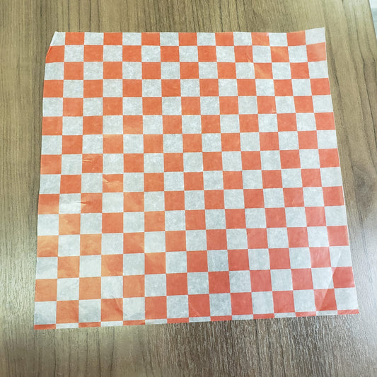 Red Checker Wax Paper 12X12" 1000 /box