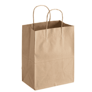 8X5X11 KRAFT PAPER BAG WITH HANDLE